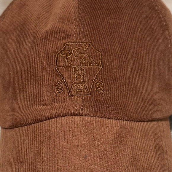 Brunello Cucinelli Brown Corduroy Cap Leather Strap Italy NWT - Picture 2 of 10
